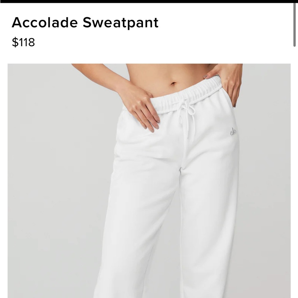 Alo Yoga accolade sweatpants NWT